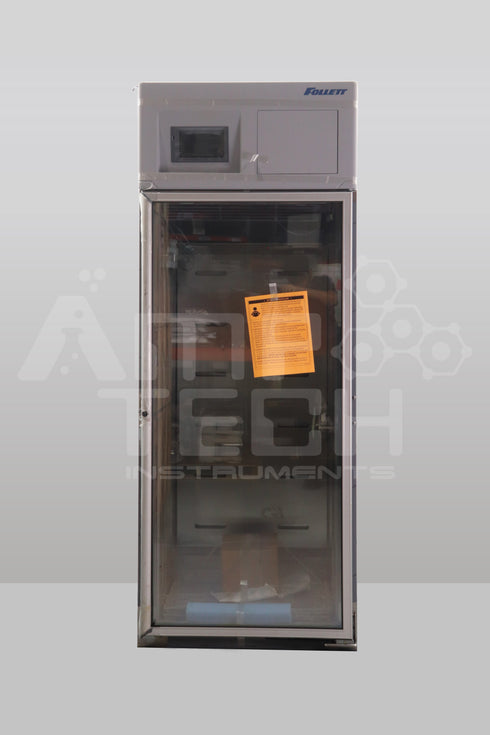 Photo of Brand New Follett Upright Stainless Steel Laboratory Pharmacy Refrigerator.